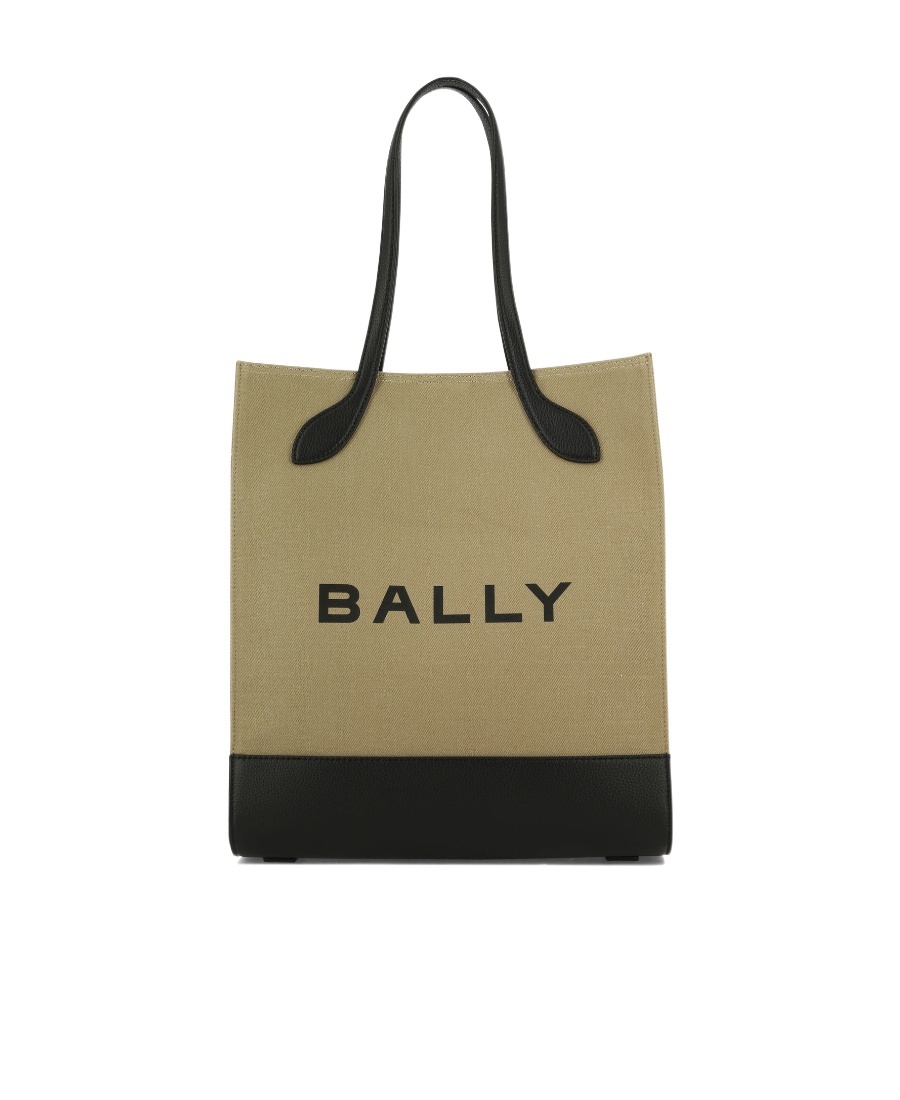 Shop Bally Bar Logo-print Tote Bag In Green