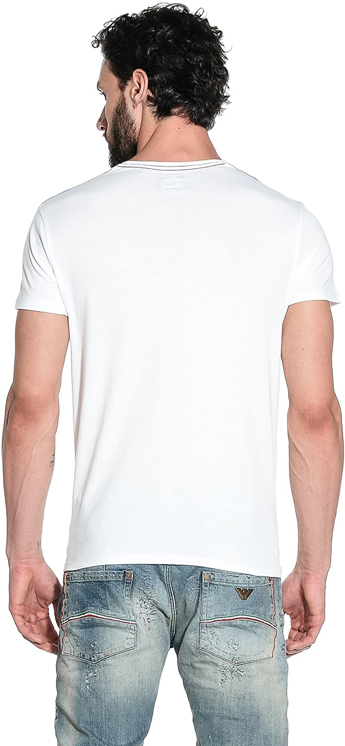 Armani Jeans Logo Details T-shirt In White