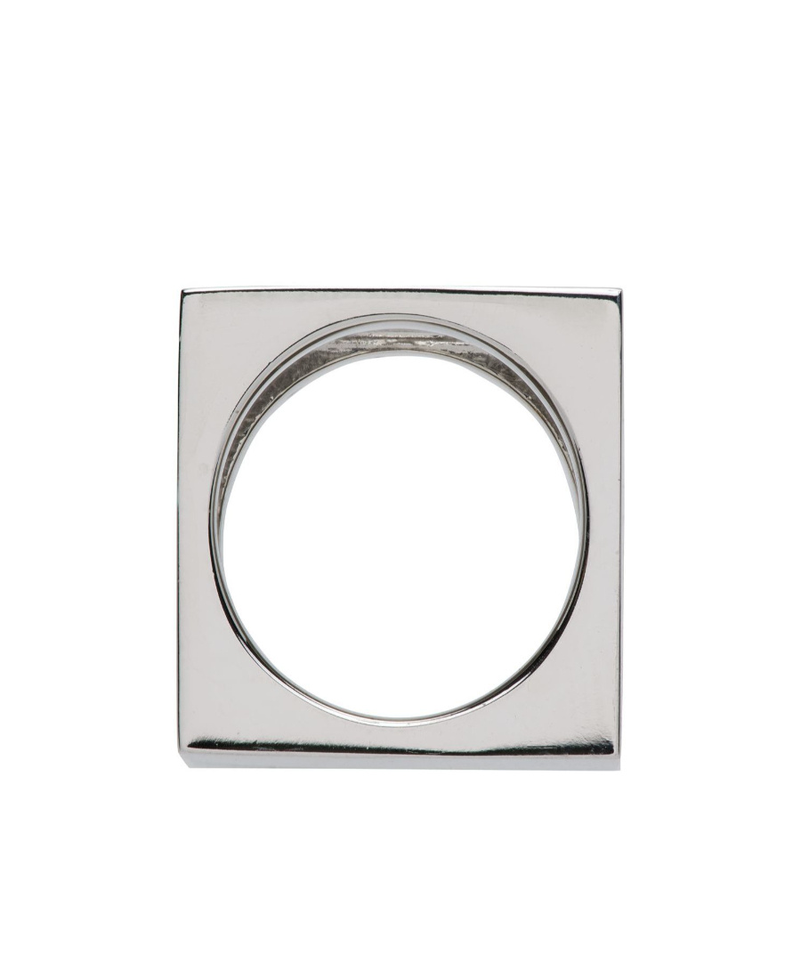 We11 Done Logo Ring In Black