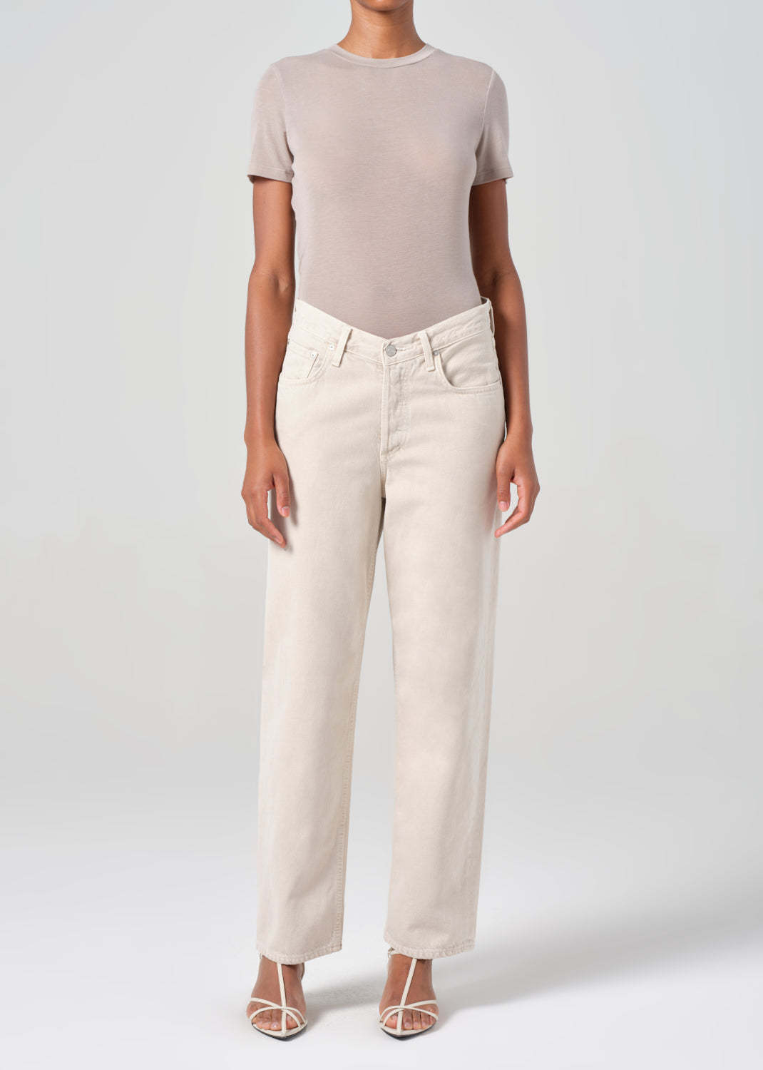 Agolde Straight-leg Jeans In Neutral