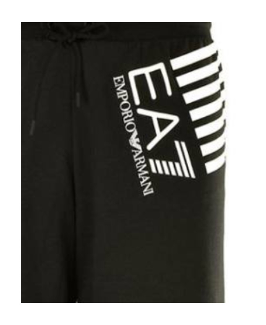 Ea7 Logo Shorts In Black