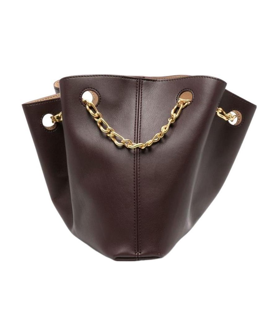 Nanushka Chain-link Top-handle Tote In Brown