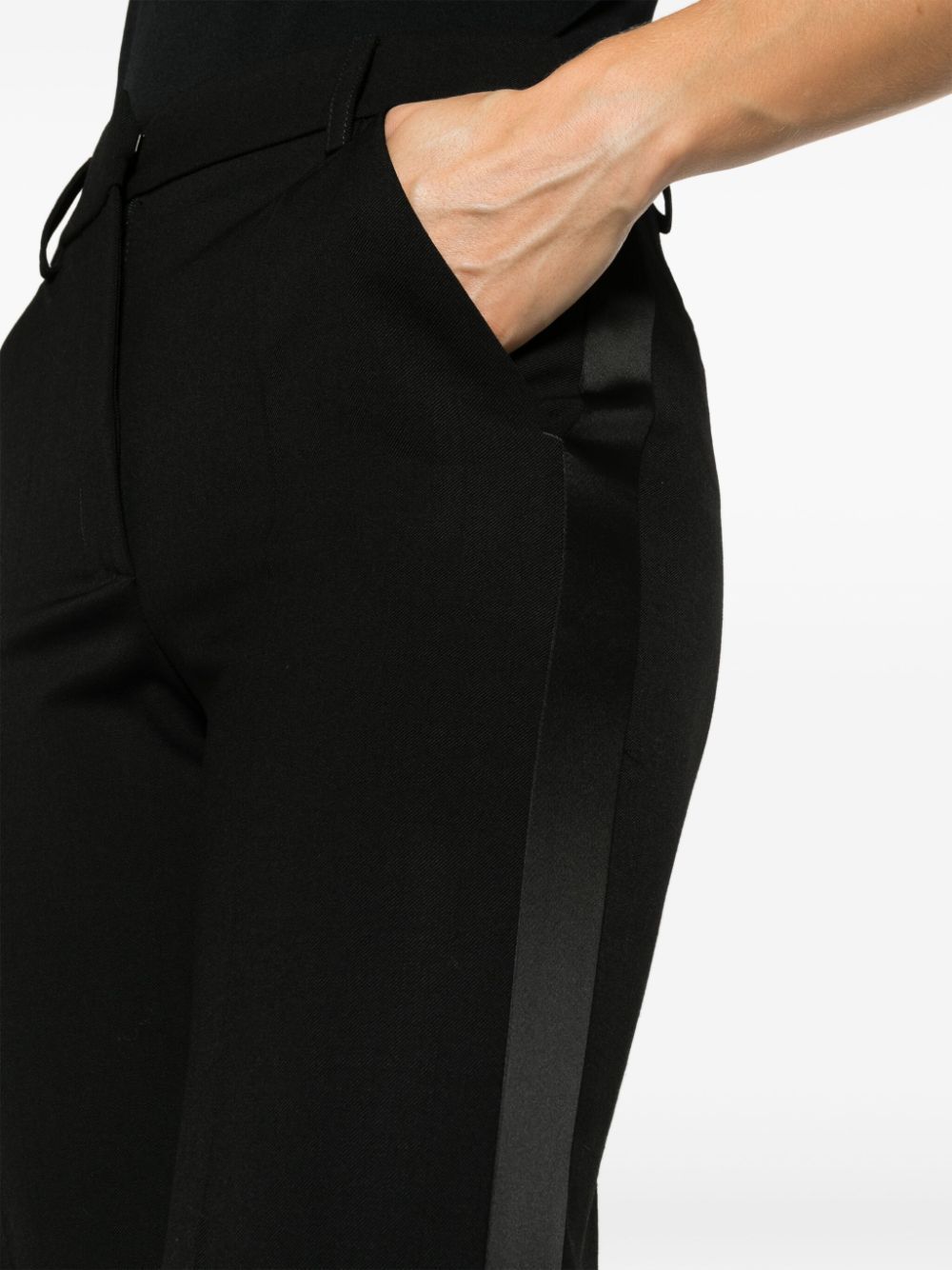 P.a.r.o.s.h Straight Leg Wool Blend Trousers