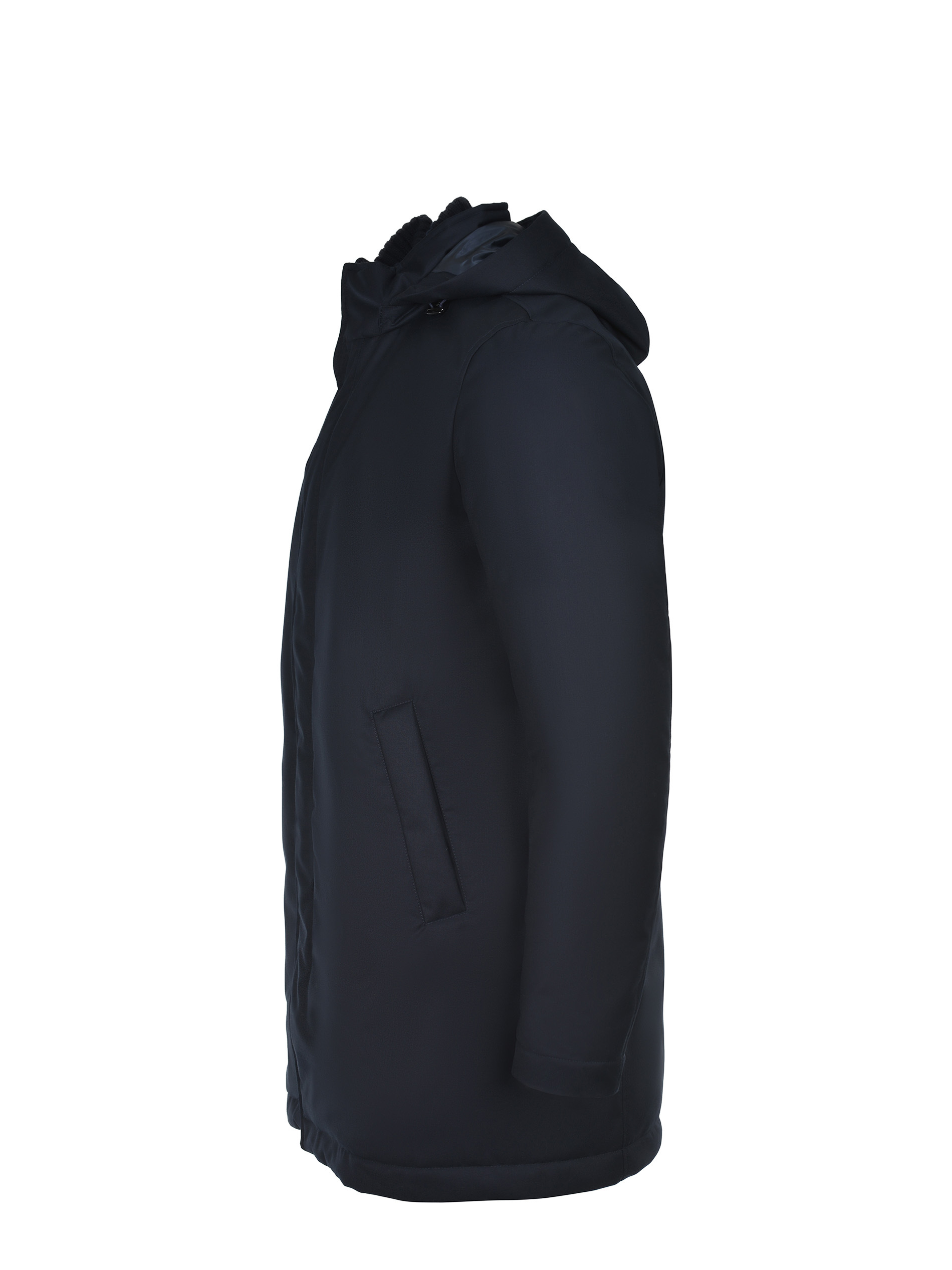 Herno Down Jacket Made Of Technical Fabric In Blue