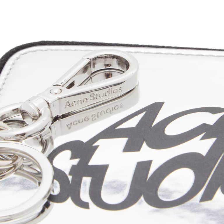 Acne Studios Zipper Wallet In White