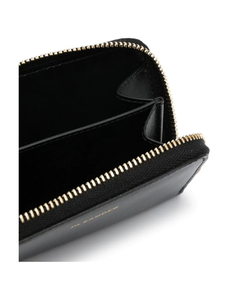Jil Sander Zip-around Wallet Small In Black