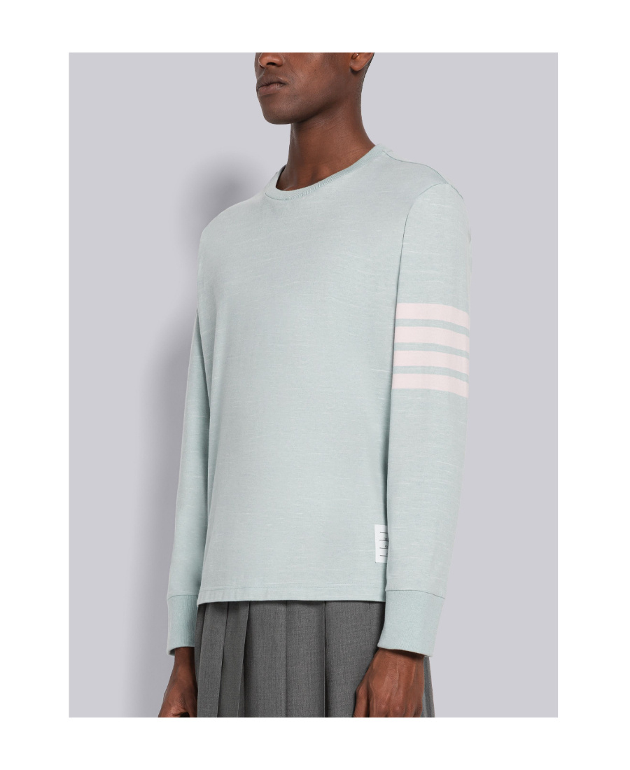 Thom Browne 4-bar Stripe Rugby T-shirt In White