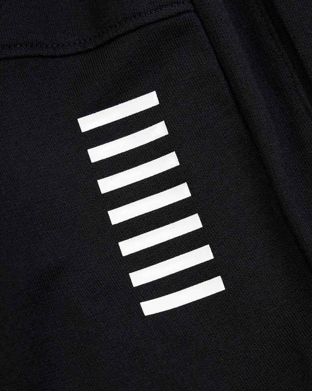 Ea7 Logo Printed Two-piece Sports Suit In Black