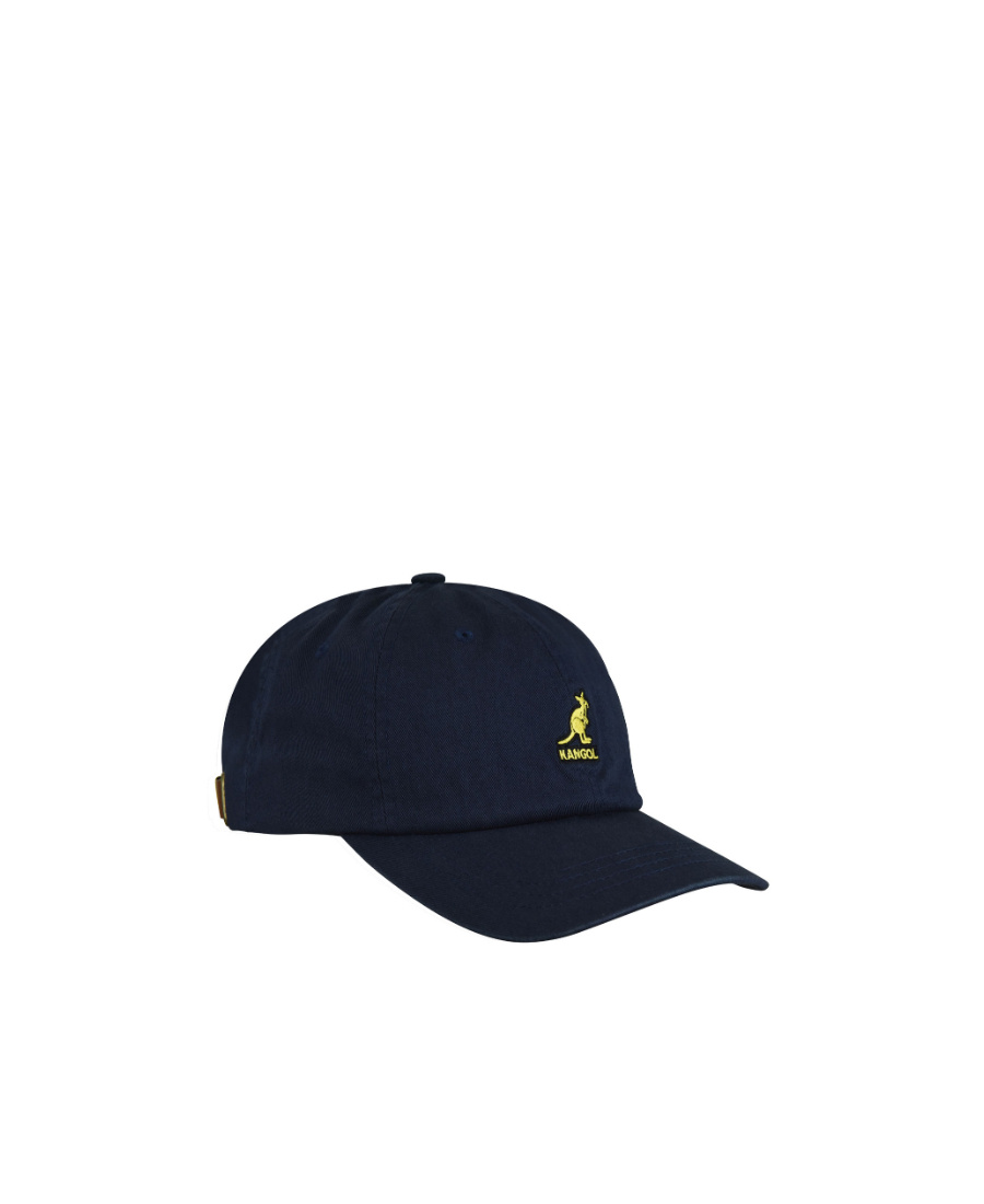 Kangol Logo Baseball Cap In Black