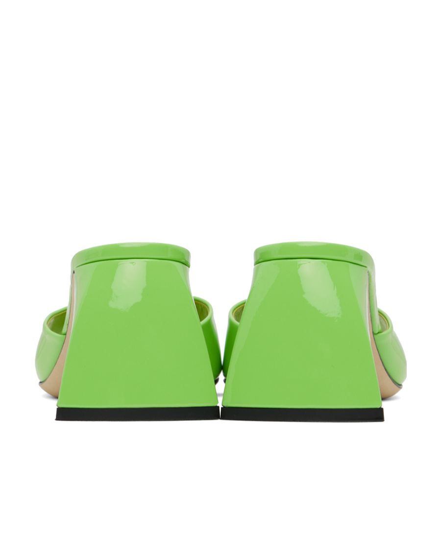 By Far Romy High-heeled Sandals In Green