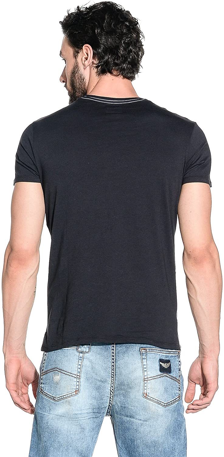 Armani Jeans Logo Details T-shirt In Black