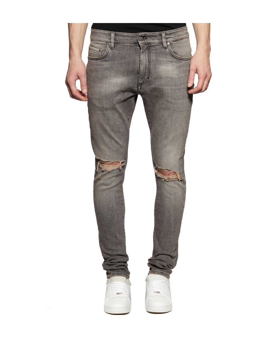 Represent Ripped Jeans In Gray