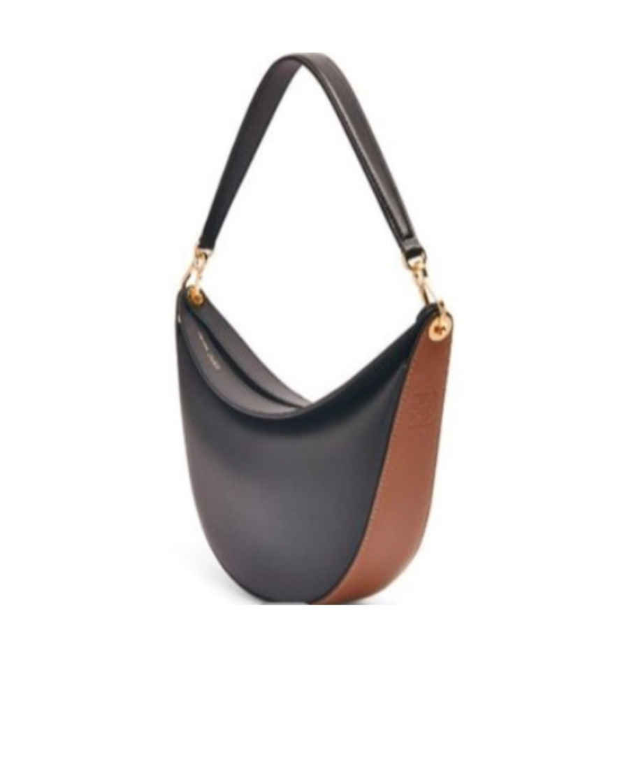 Loewe Small Luna Bag In Satin Calfskin In Black