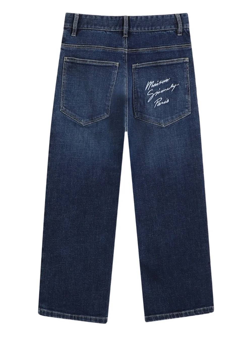Givenchy Waistband Jeans In Blue