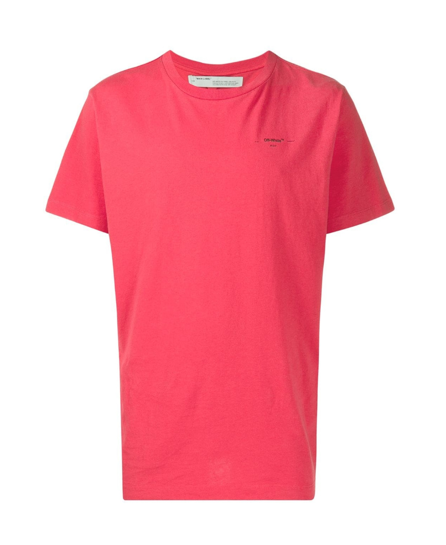 Off-white Logo Printed T-shirt In Pink