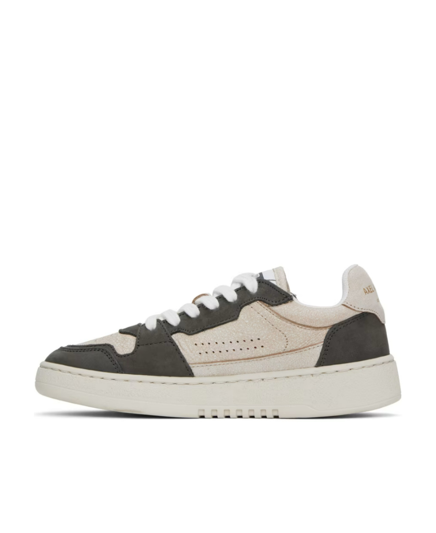 Axel Arigato White Black Round Toe Sneakers In Nude