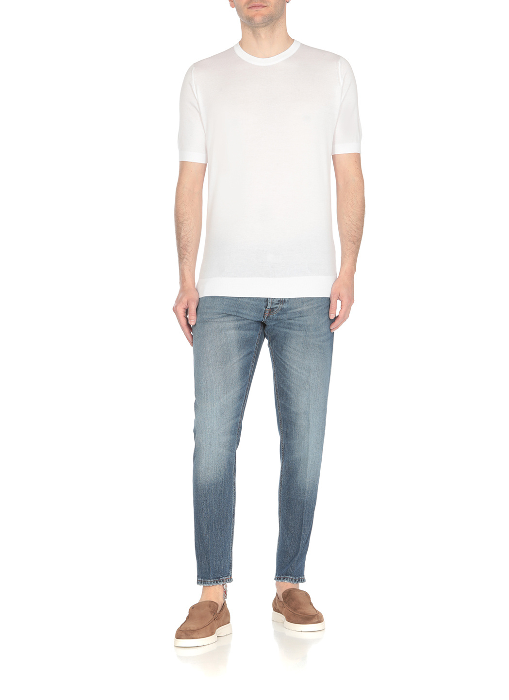 John Smedley Kempton T-shirt In White