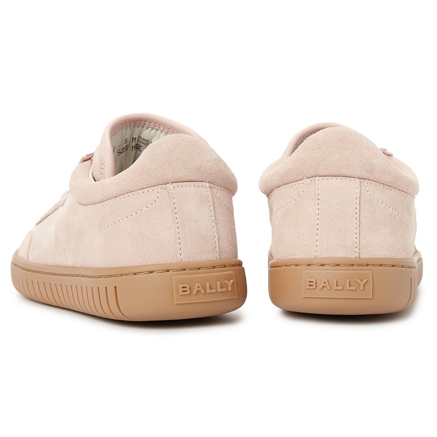 Shop Bally Round-headed Low-top Casual Shoes In Nude