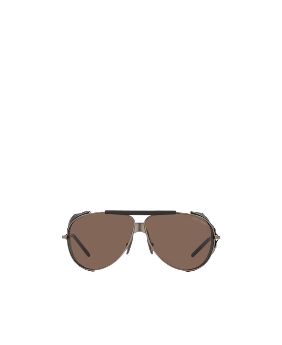 Giorgio Armani Pilot Sunglasses In Brown
