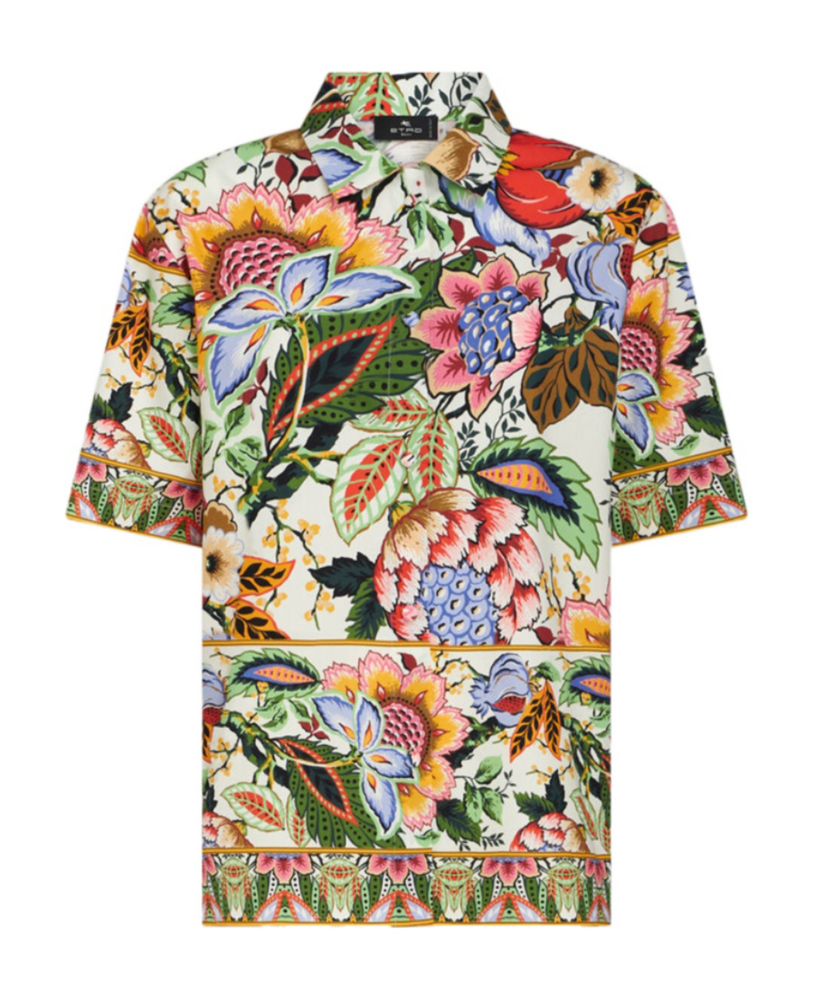 ETRO FLORAL-PRINT COTTON SHIRT 