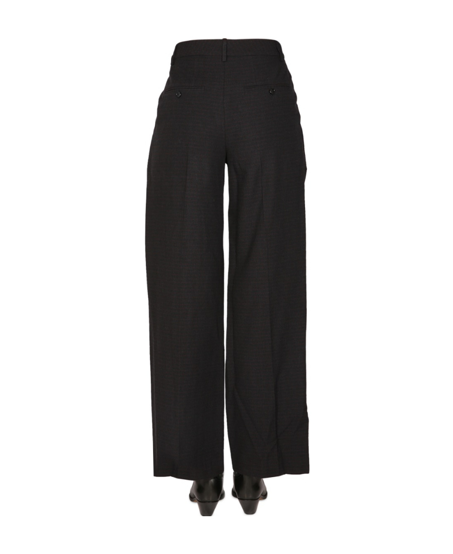 Isabel Marant High-waisted Wide-leg Trousers In Black