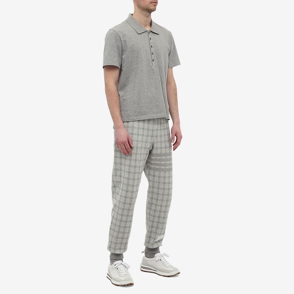 Thom Browne Checkered Sweatpants In Gray