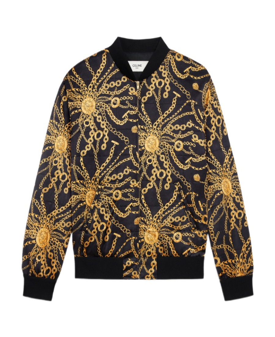 Celine Printed Jacket In Black