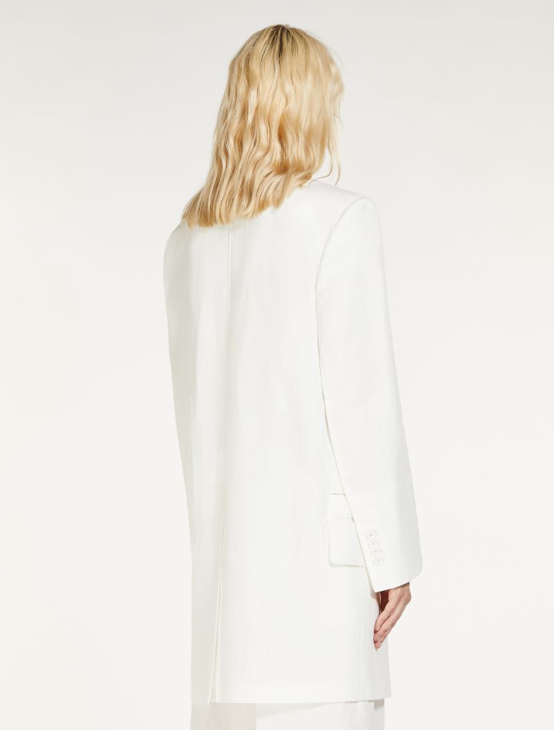 Sportmax Oversized Single-breasted Blazer In White