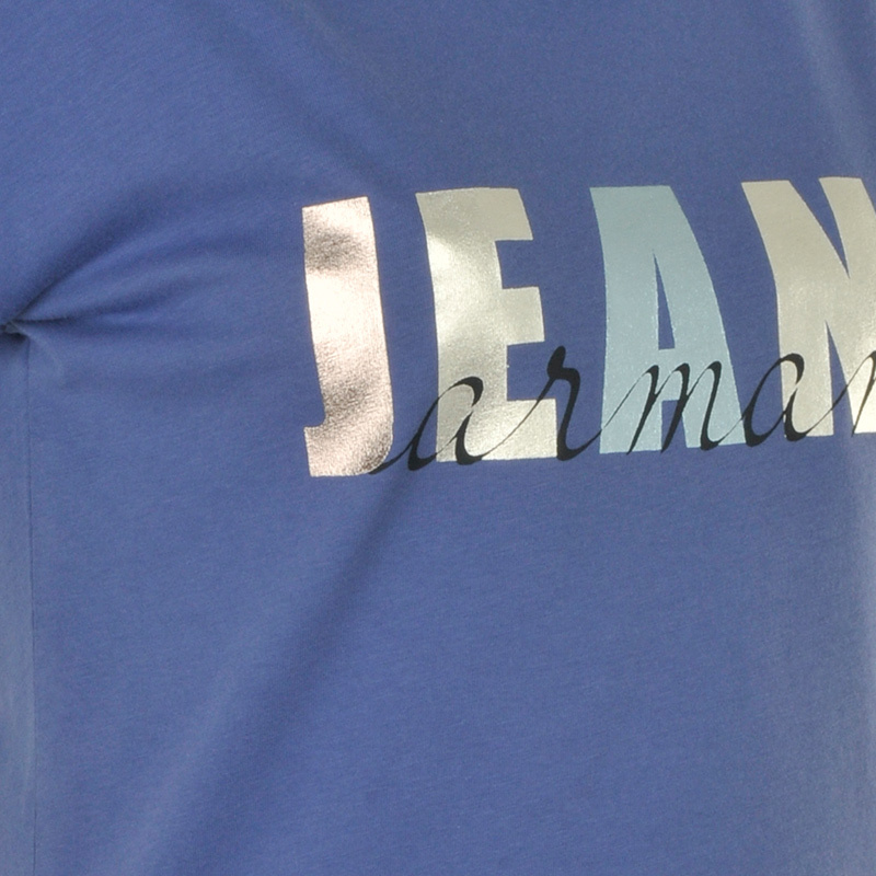 Shop Armani Jeans Logo T-shirt In Blue
