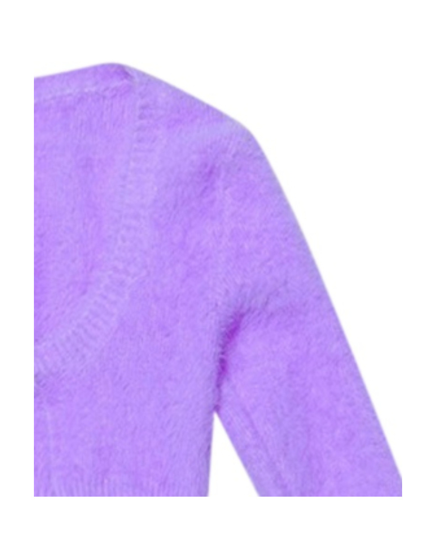 Jacquemus La Maille Neve Manches Longues Cardigan In Purple
