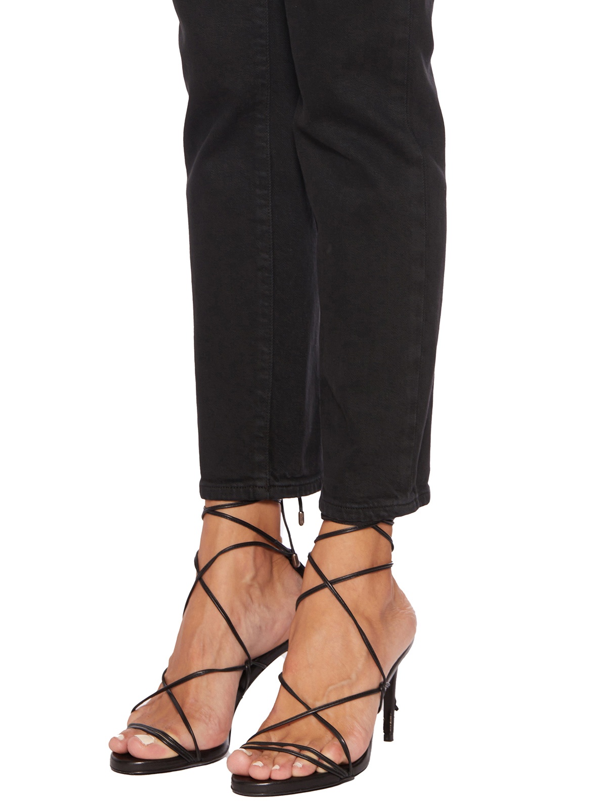 Dondup Denim Trousers With Belt Loops In Black