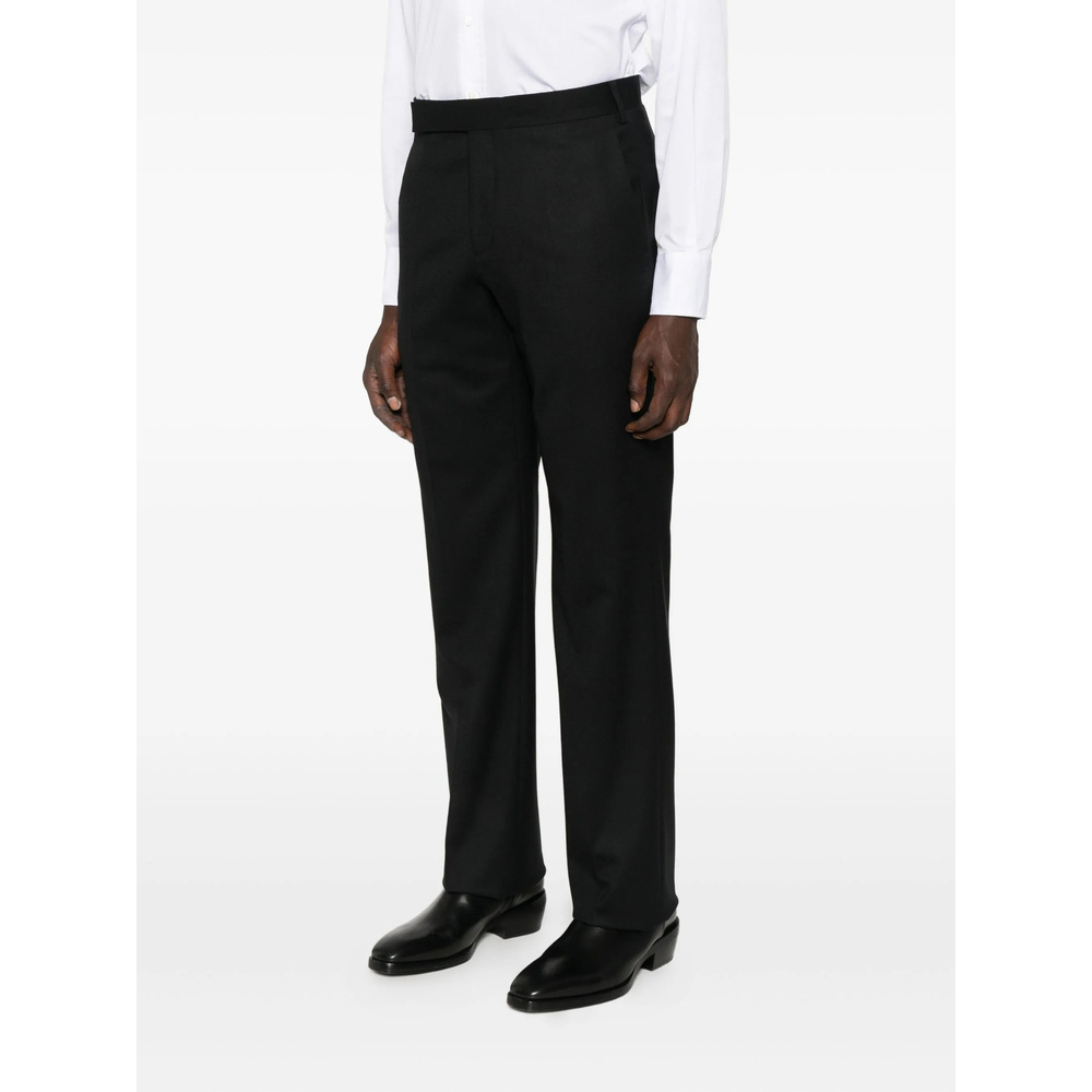 Lardini Pressed-crease Trousers In Black