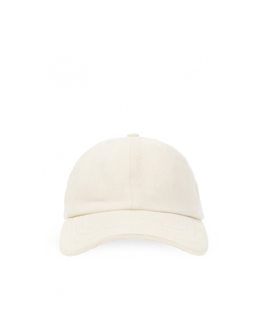 Jacquemus Logo Embroidered Curved Peak Baseball Cap In White