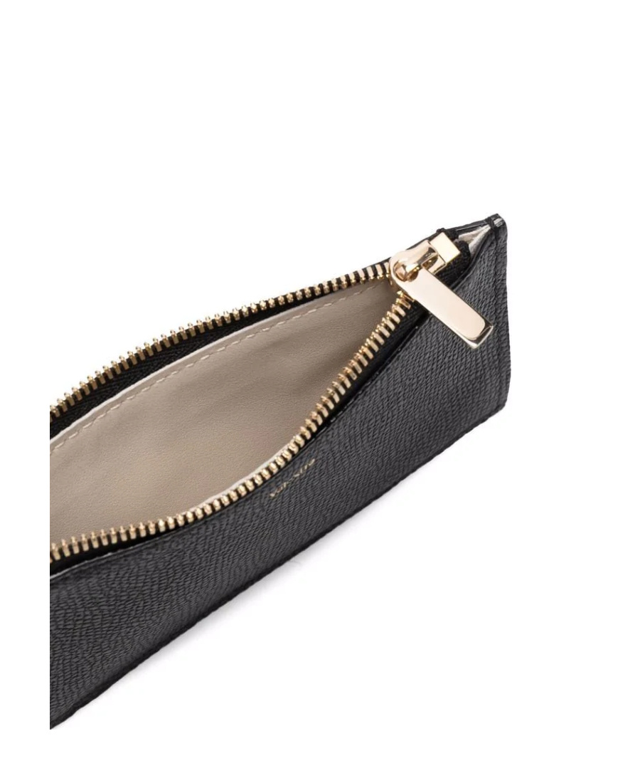 Valextra Leather Wallet In Black