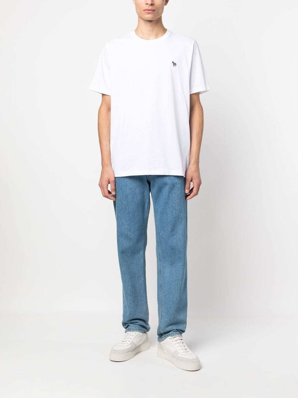 PAUL SMITH ZEBRA LOGO-PATCH T-SHIRT