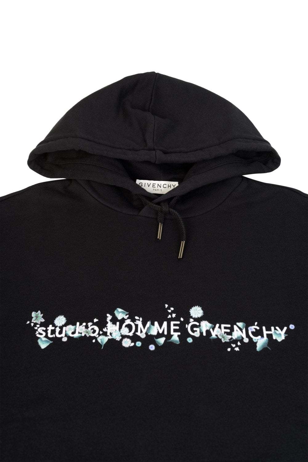 Givenchy Printed Hooded Sweater In Black