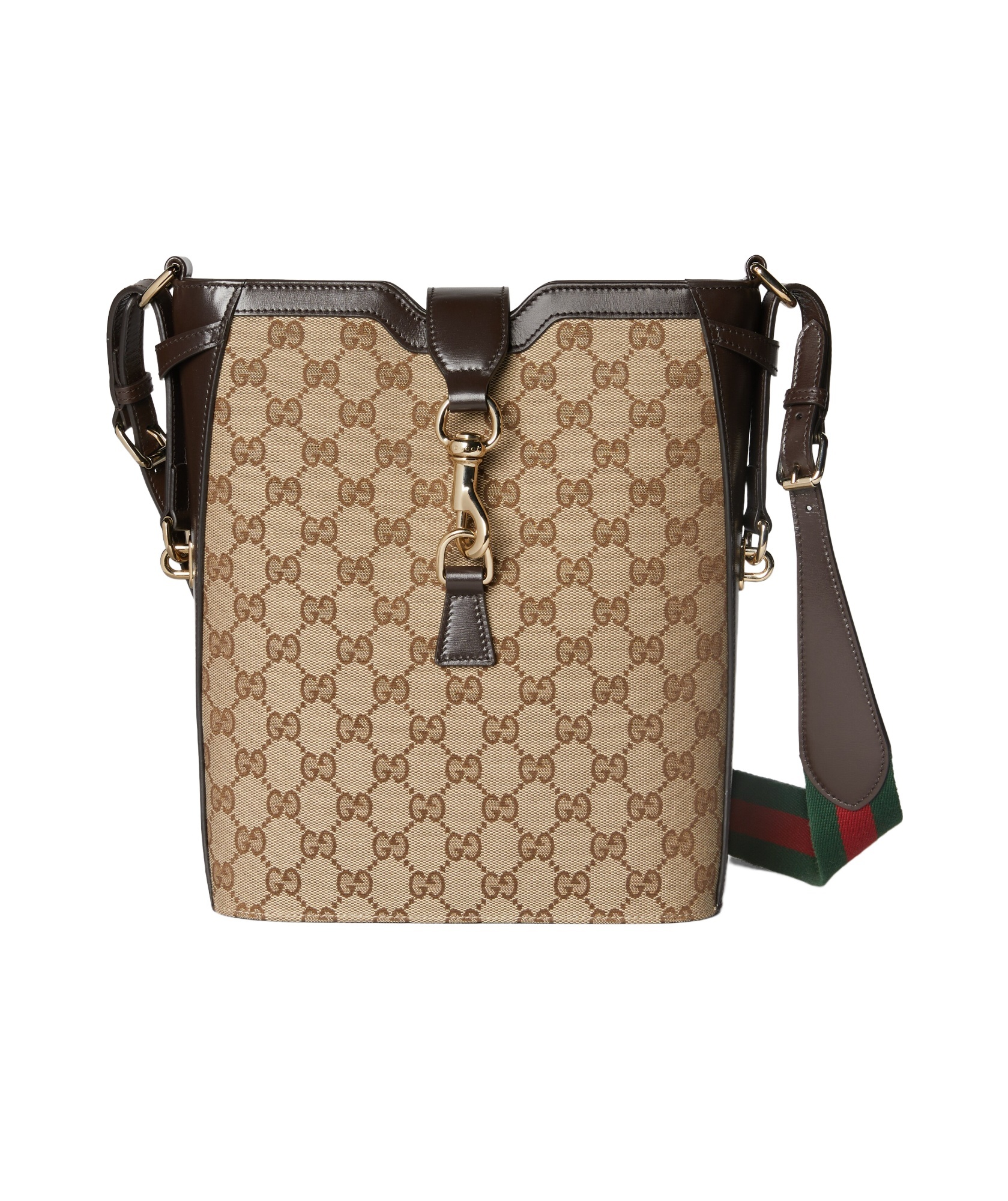 Shop Gucci Medium Gg Canvas Shoulder Bag In Nude