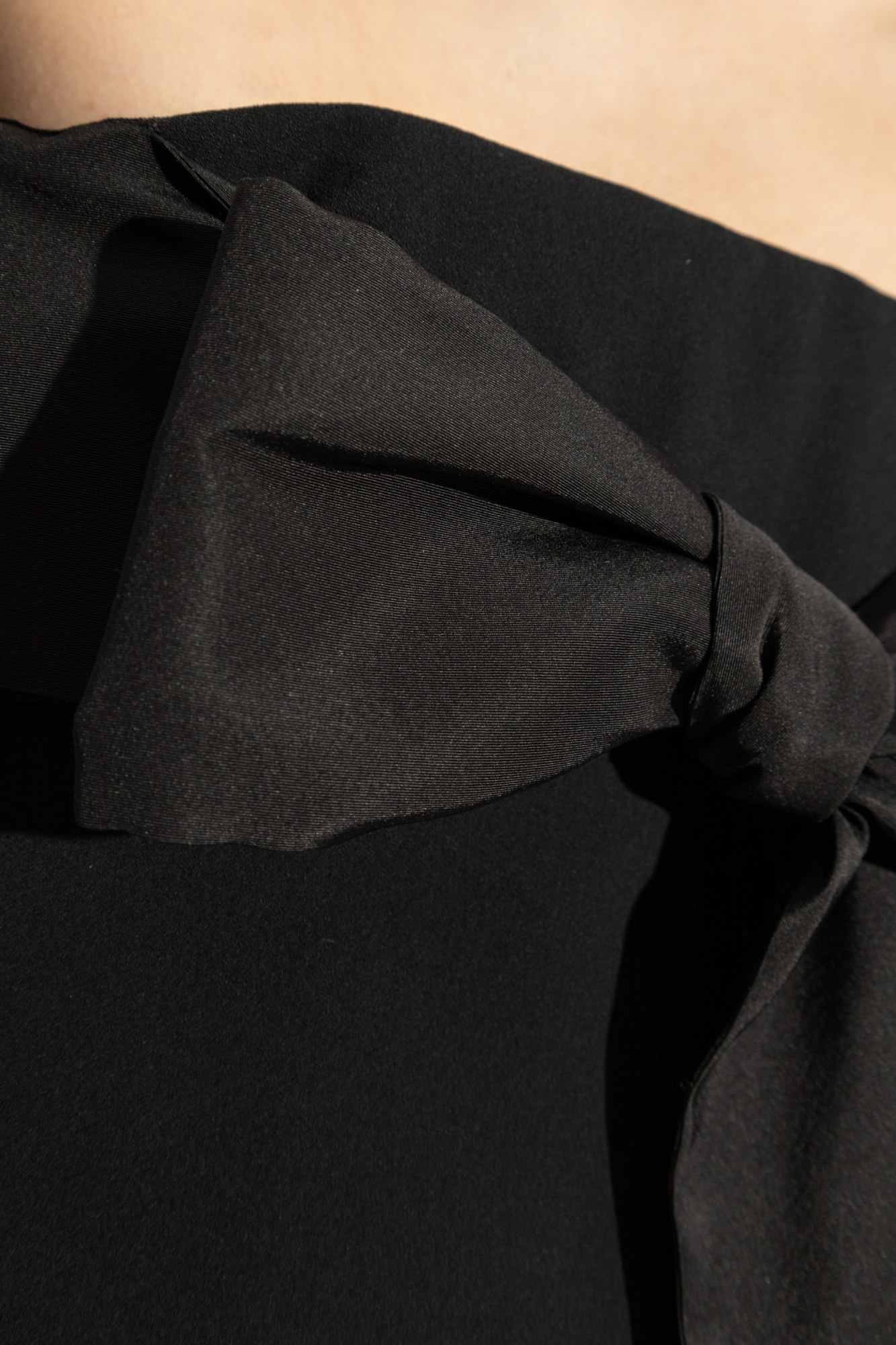 Dsquared2 Black Bow Corset Dress In Black