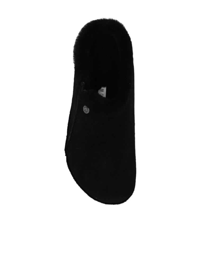 Birkenstock Zermatt Suede Slides In Black