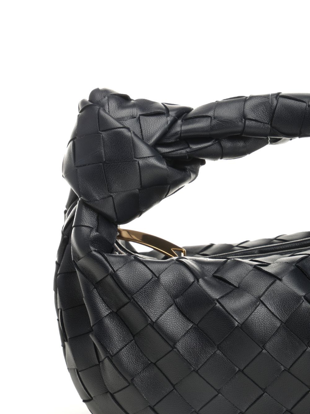Bottega Veneta Mini Woven Tote Bag In Black