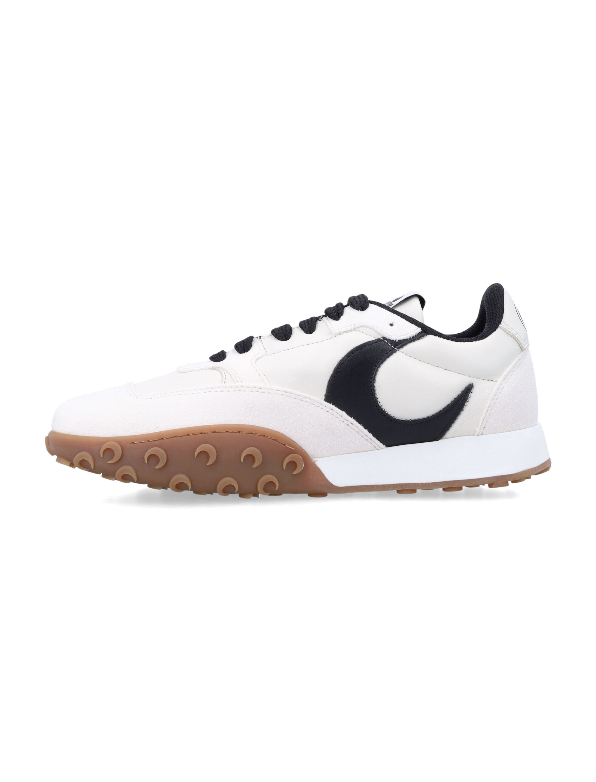 Marine Serre Wave Pattern Leather Sneaker In White