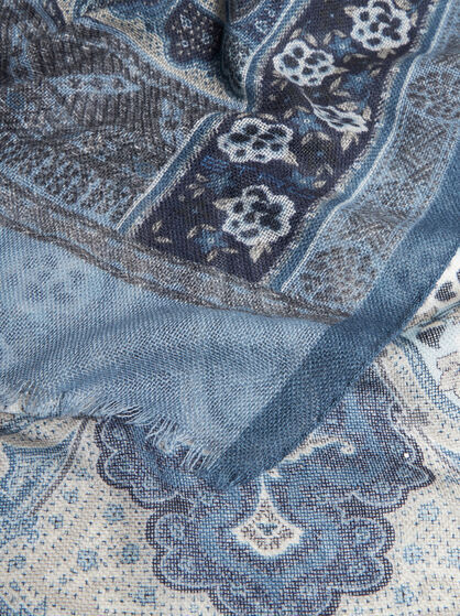 Etro Paisley Cashmere Scarf In Black