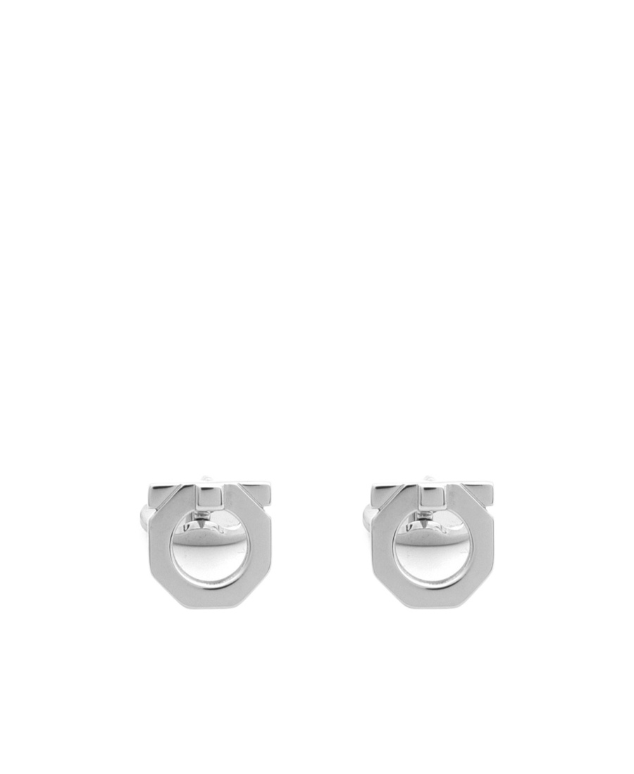 Ferragamo Horse Bit Cuff Buckle In Gray