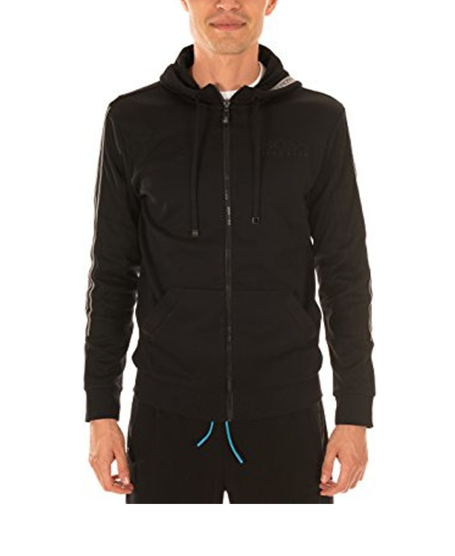 Hugo Boss Long-sleeved Casual Jacket In Black