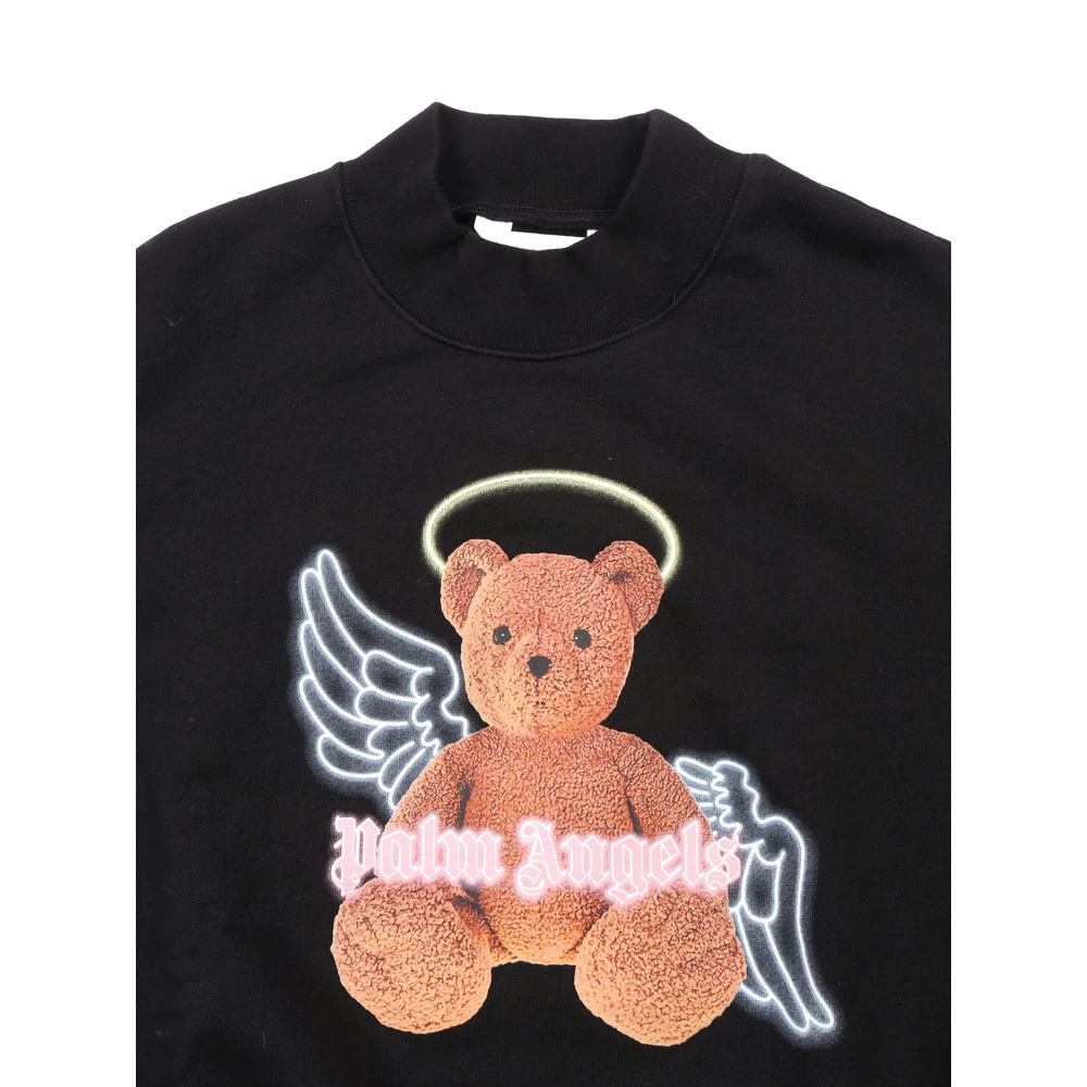 Palm Angels Kids Team Palm T-shirt In Black