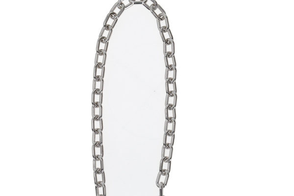 Rabanne Silver Toggle Chain Pendant Necklace In Gray