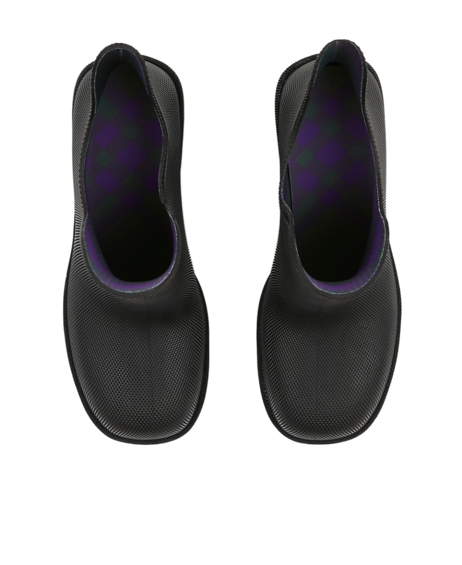 Burberry Marsh Rubber Ankle Rain Booties In Black