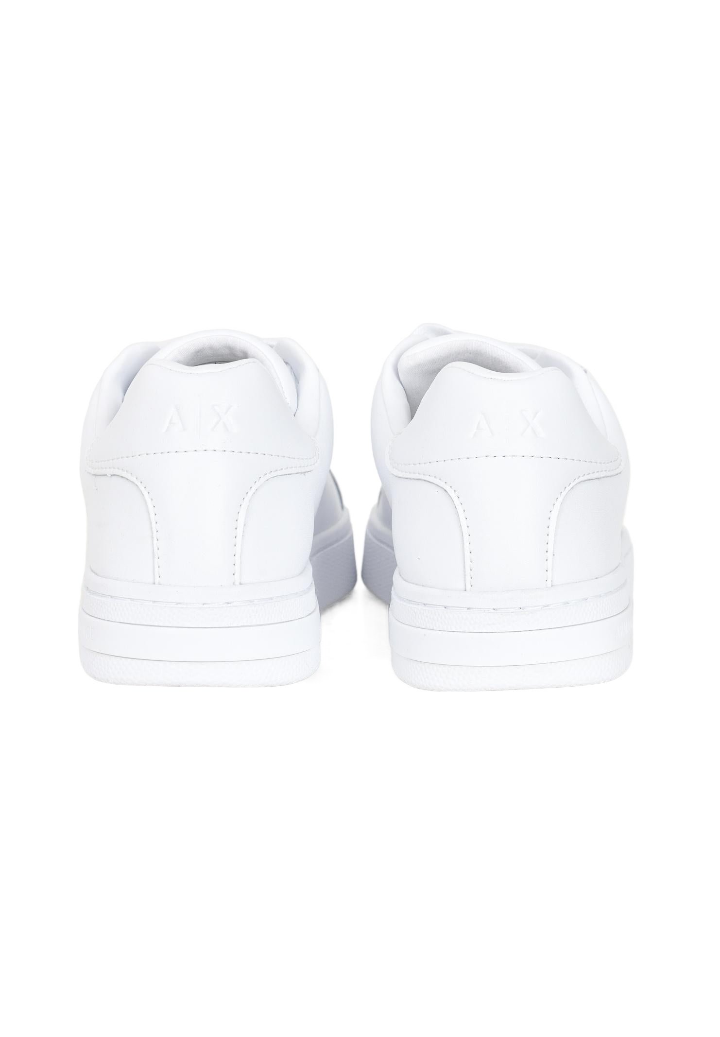Armani Exchange Lace-up Low-cut Casual Shoes In White
