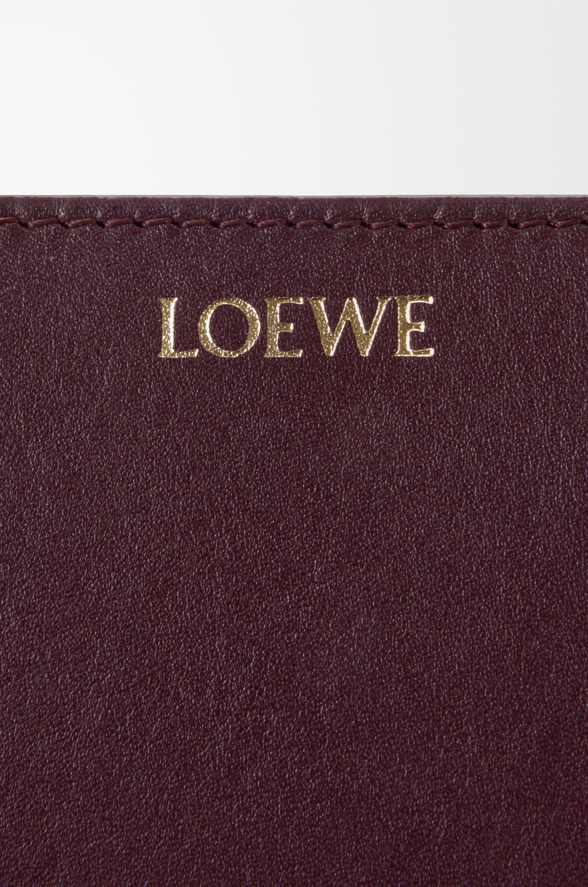 Loewe Knot Compact Wallet In Gray