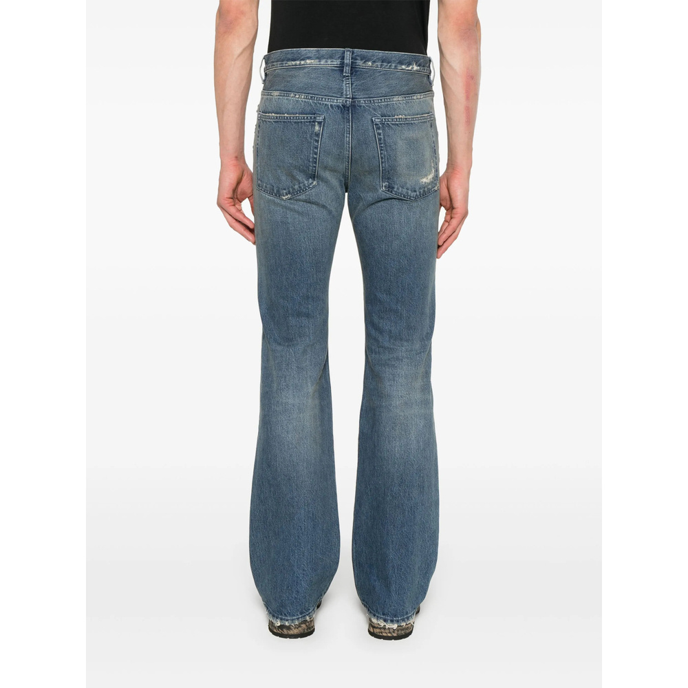 Ann Demeulemeester Denim Trousers With Belt Loops In Blue
